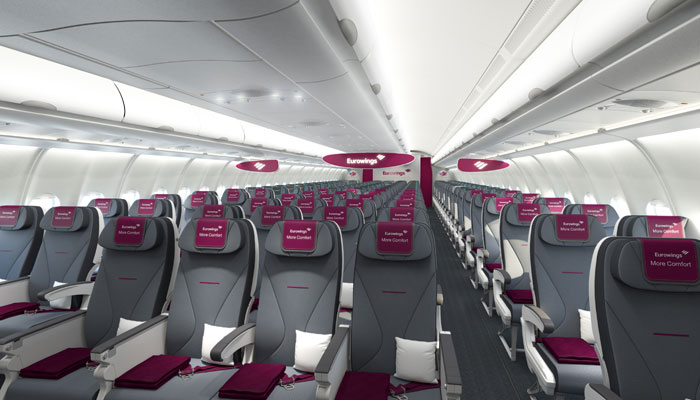 Авіакомпанія Eurowings дозволила бронювати вільне сусіднє місце