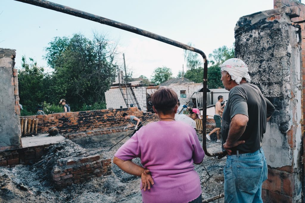 постраждалий будинок в селі лукашівка чернігівська область окупація