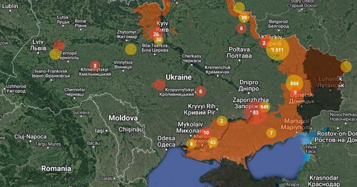 ДСНС представило інтерактивну мапу з вибухонебезпечними територіями