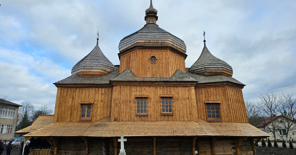 На Львівщині відновили майже трьохсотлітню дерев'яну церкву