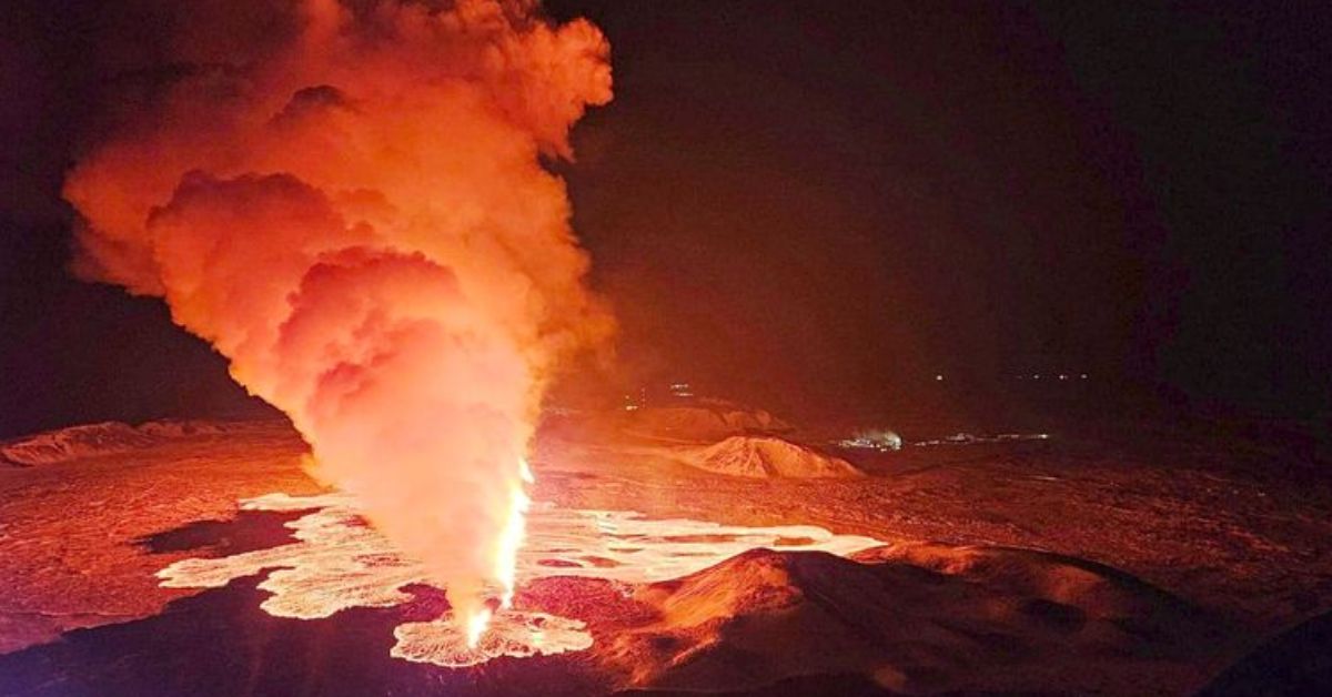 В Ісландії знову почалось виверження вулкана біля міста Гріндавік