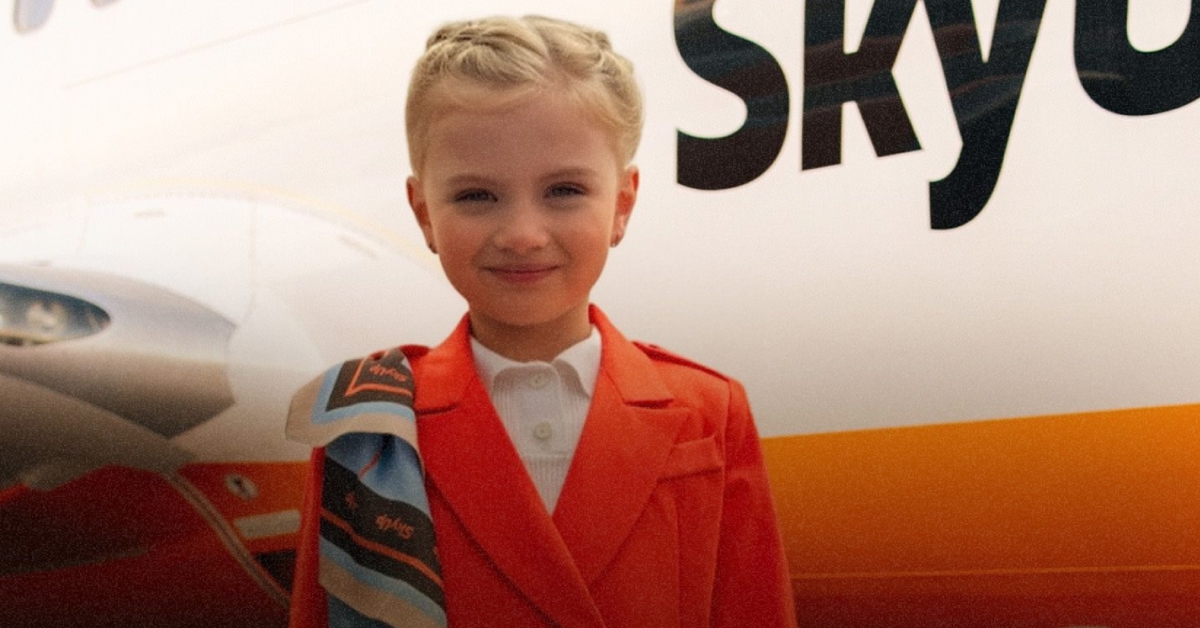 Літак авіакомпанії SkyUp Airlines в аеропорту Кишинева