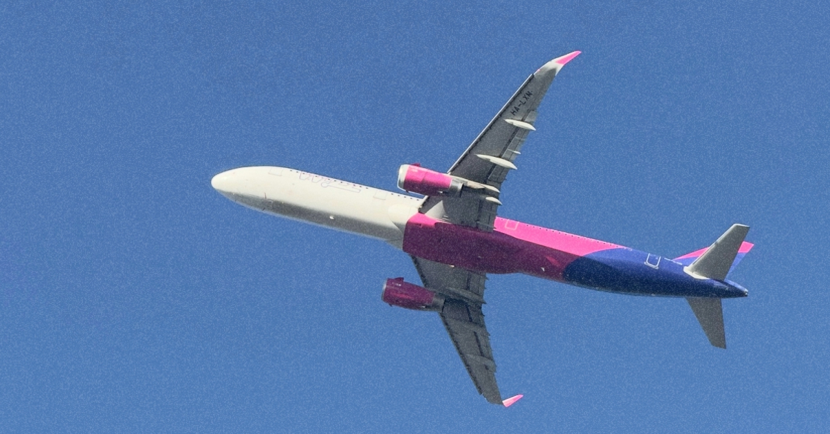 Літак авіакомпанії Wizz Air Airbus A321neo у фірмовій лівреї
