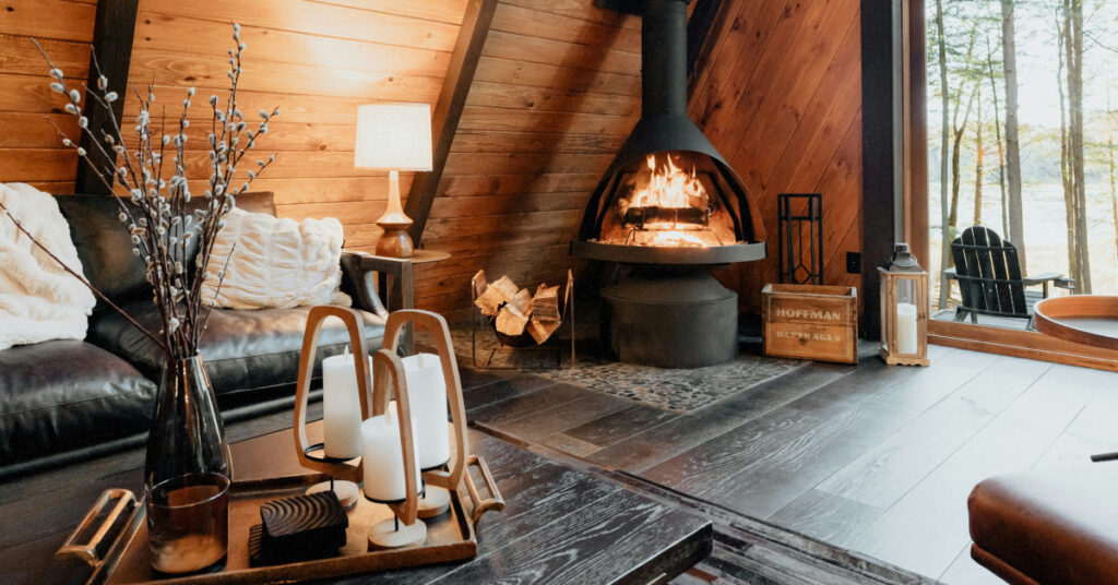 добірка будиночків з каміном в київській області