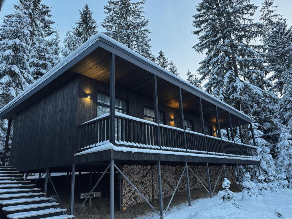 будиночок з чаном в яблуниці поруч з буковелем