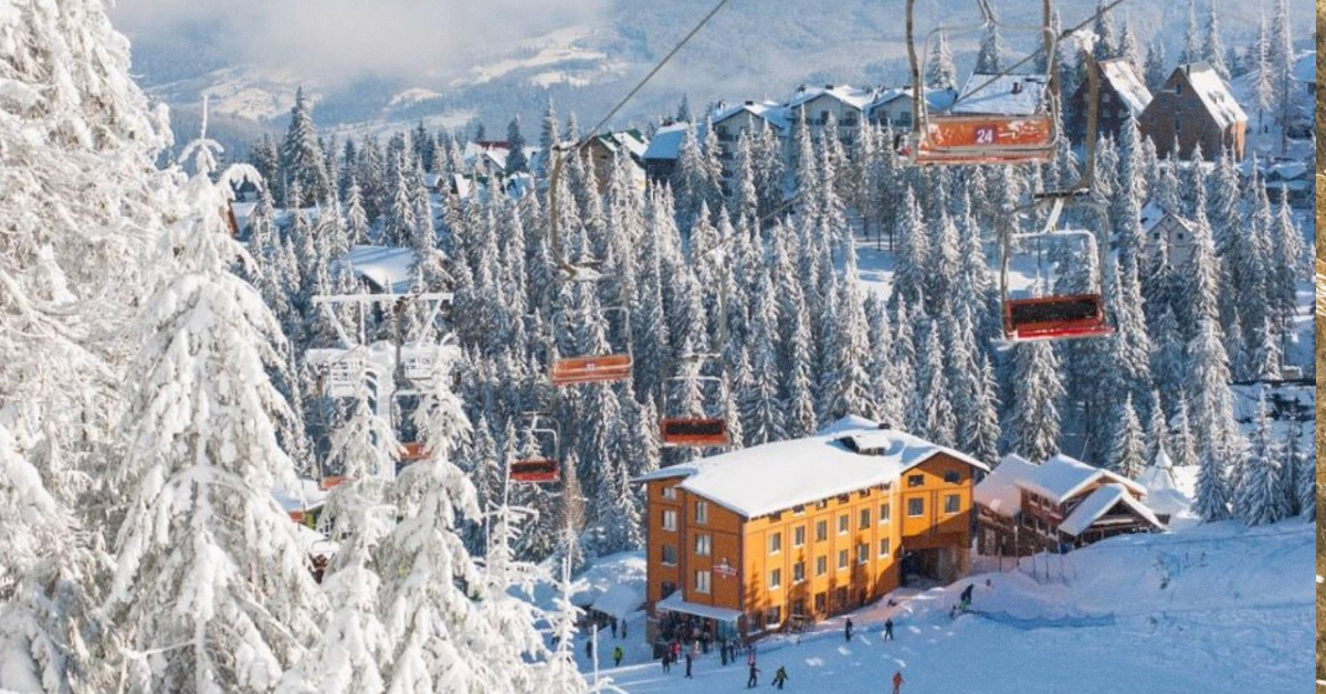 Гірськолижний курорт Драгобрат, Закарпаття, засніжені схили