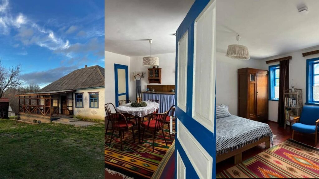 бабусина хатка будинок в сільському стиль для відпочинку