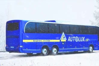 Автобус Автолюкс на маршруті до Львова під час акції Вигідний четвер