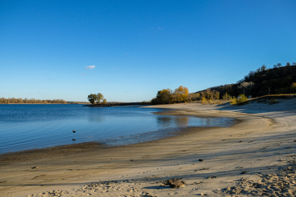 набережна Дніпра в Каніва